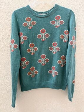 Anthropologie‎ Field Flower Liatris Top Pullover Sweater Small